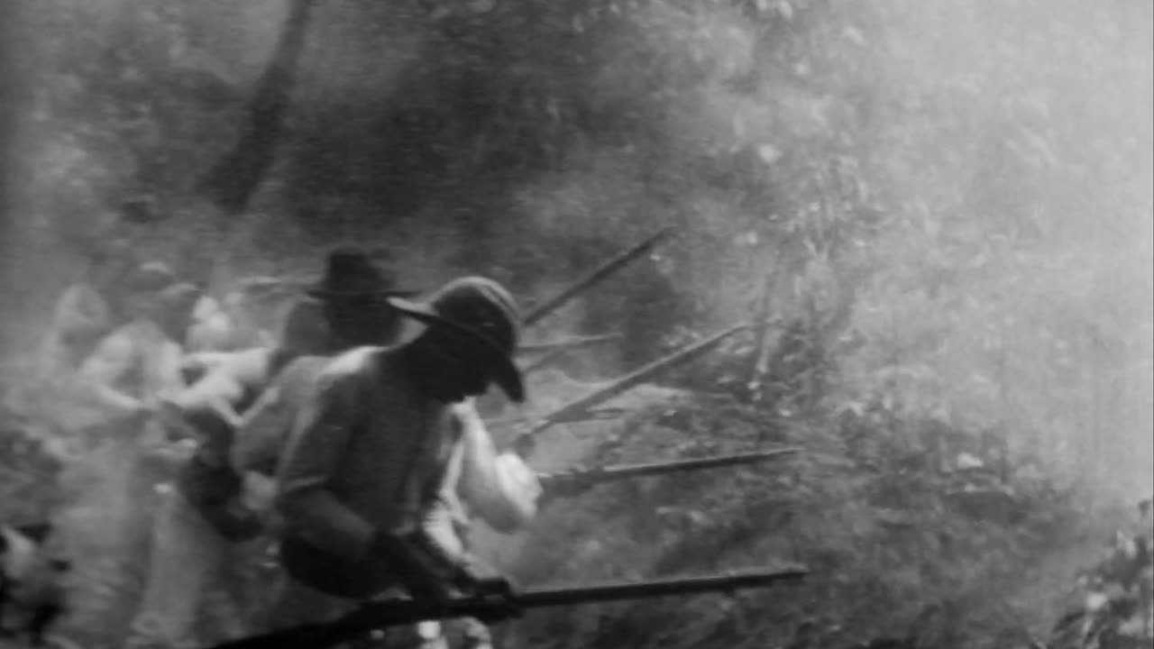 Capture Of The Trenches At Candabar (1899 Original Black & White Film)