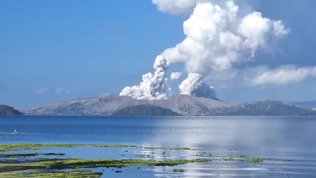 Taal Volcano Spews Ash in Philippines