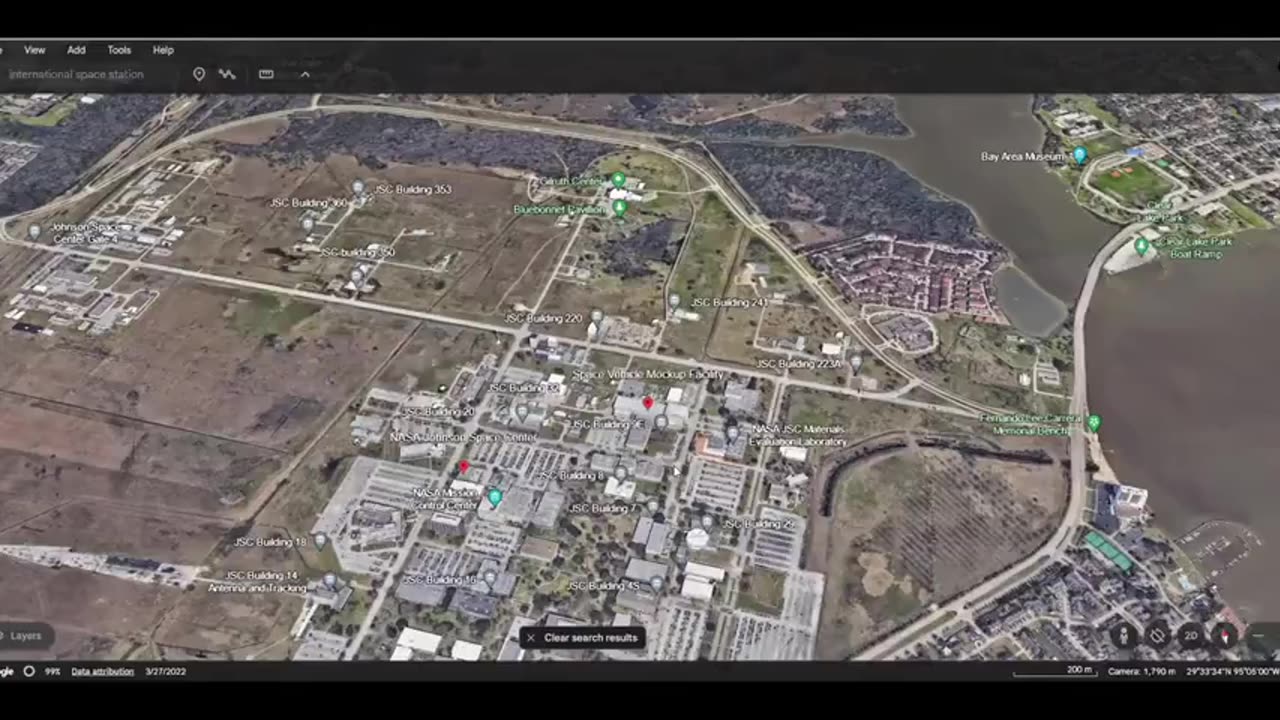 The “International Space Station” is located in Houston, Texas.