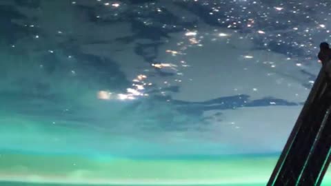 Northern Lights Dance from Space 🌌🛰️"