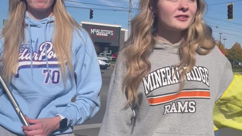 Bold Young Gals stopped to be part of our America 1st Rally!