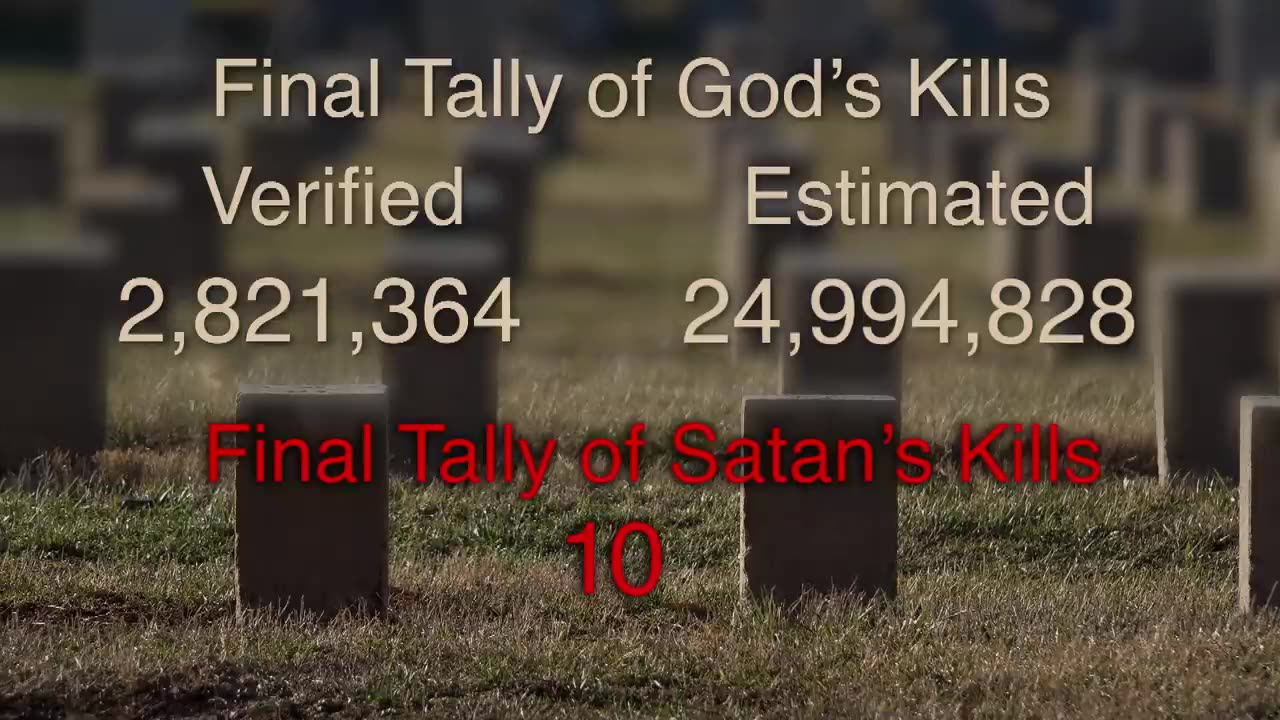 How Many People Did Kill in the Holly Book Loving Moral and Just God?