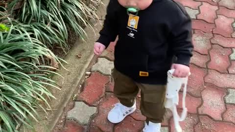 Baby out for a walk