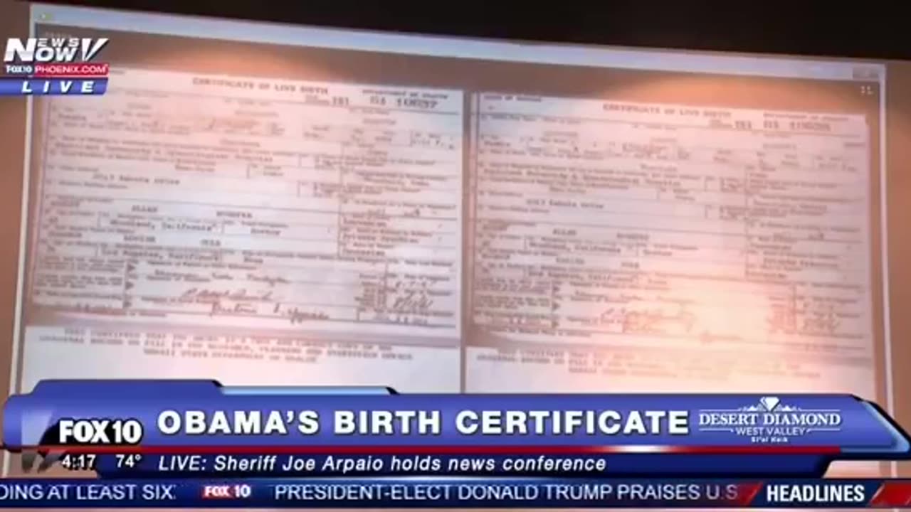 A US police official is convinced that Obama's birth certificate is faked