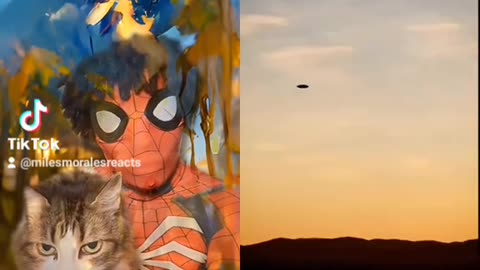 Spiderman Reacts To UFO Being Spotted And Filmed in 4k!!