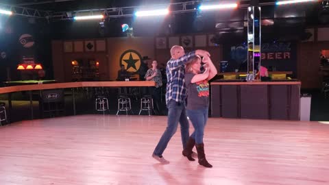 Progressive Double Two Step @ Electric Cowboy with Wes Neese 20211224 203043