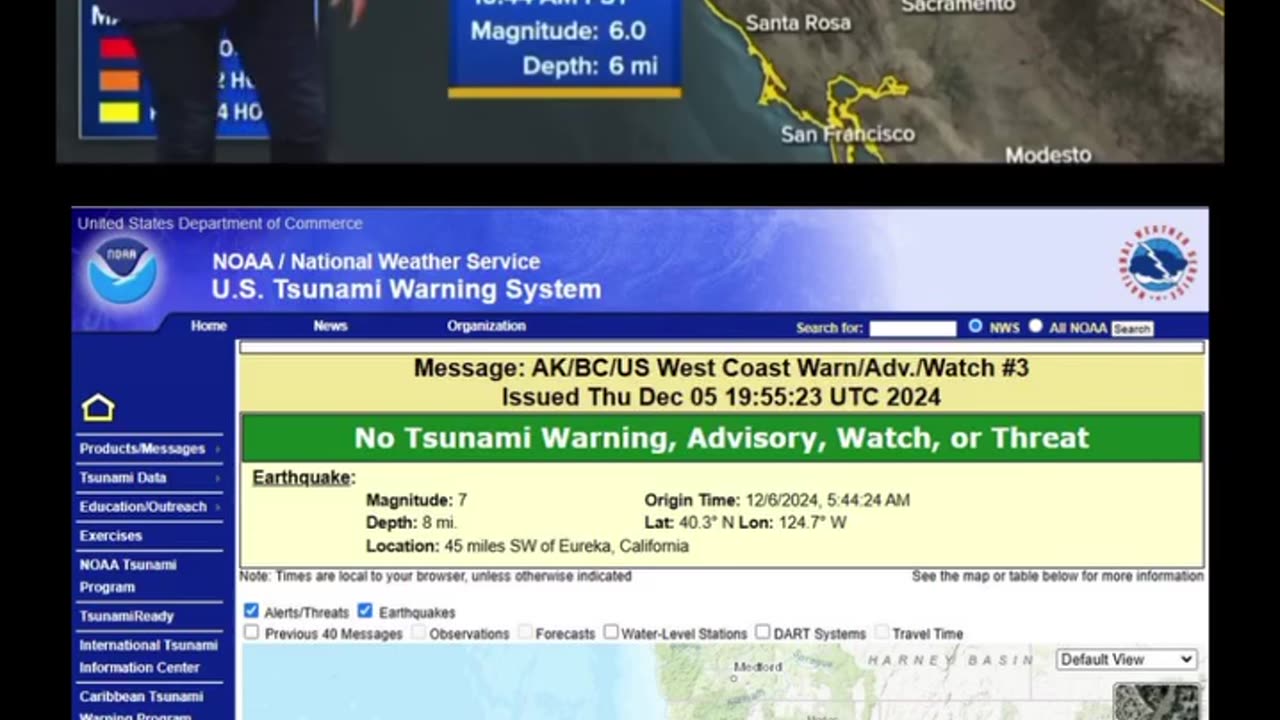 🆘🚨 CALIFORNIA, A tsunami alert!