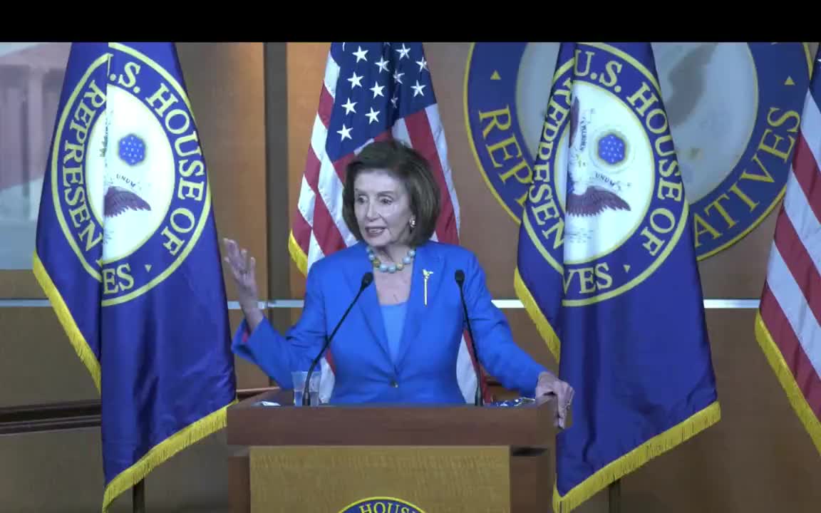 Pelosi is asked about the plan to allow the IRS to track bank transactions of more than $600