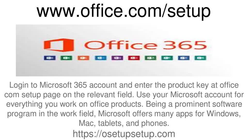 www.office.com/setup | office.com/setup