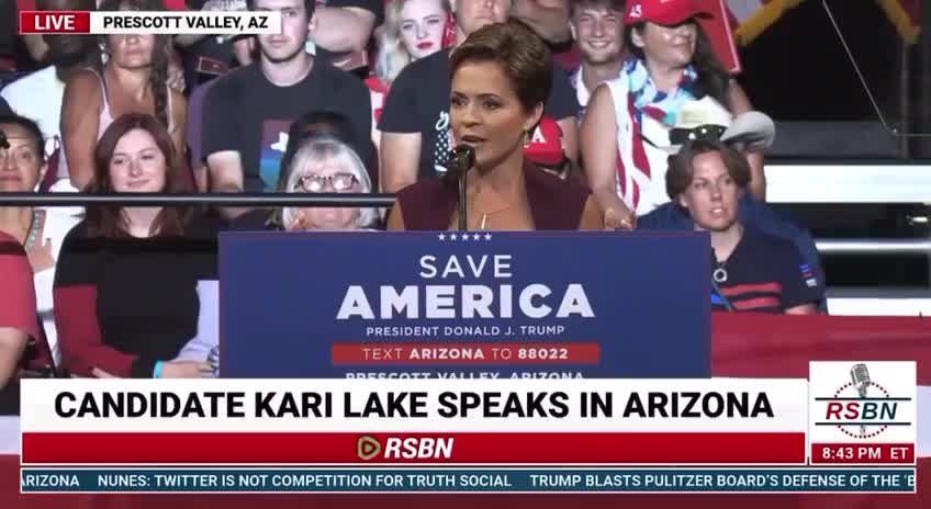 Trump Rally in Arizona: Kari Lake speaks at Trump Rally in Arizona #TrumpWon (July 22)