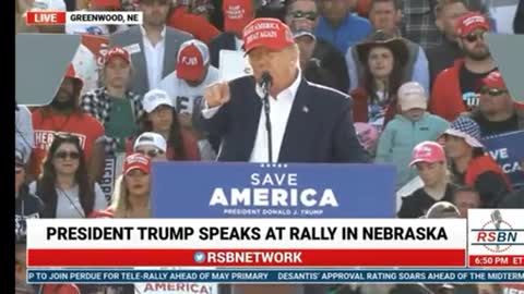 Trump's rally in Greenwood, Nebraska 1st May