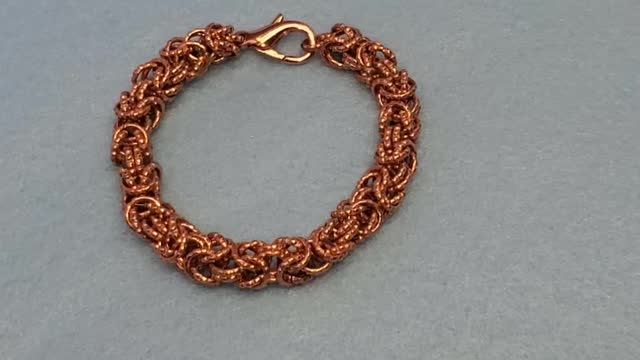 Handmade Healing Recycled Copper Byzantine Bracelet $19.99 with FREE Shipping