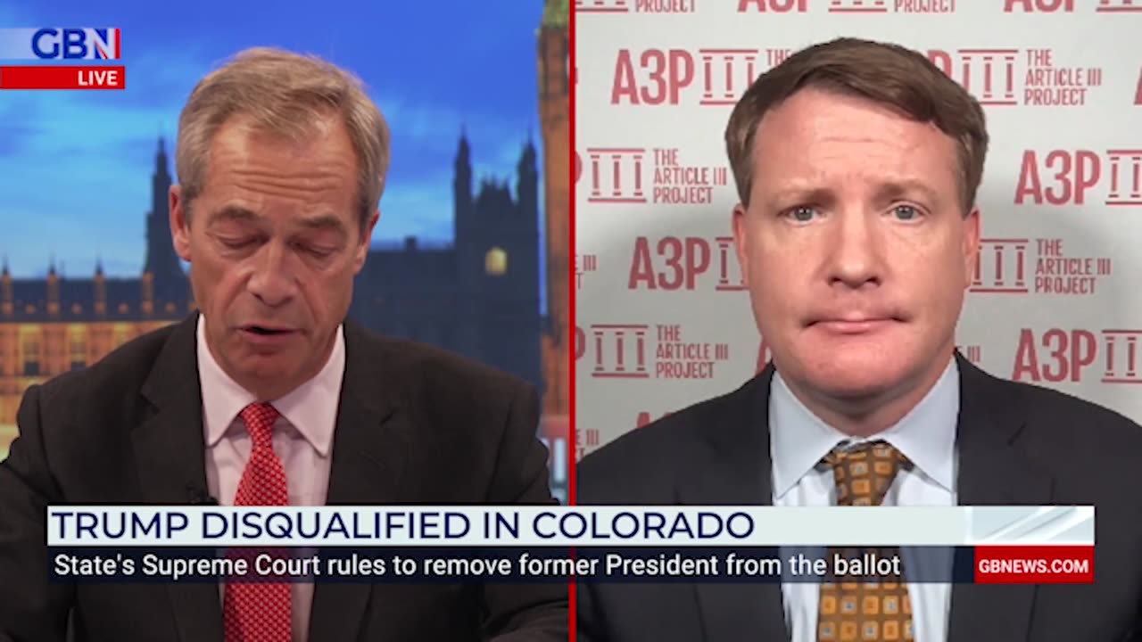 Mike Davis Joined Nigel Farage On GB News To Discuss The Colorado Supreme Court Decision