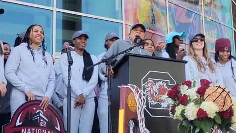 Sights, Sounds Of USC Women's Basketball Welcome Home Celebration _BREAKING NEWS