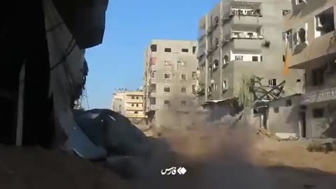 Hamas militants strike ANOTHER Israeli Merkava 4 tank with an RPG-7 on the streets of Gaza.