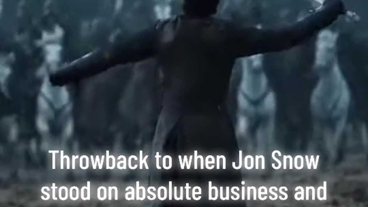 Jon Snow Stands on Business: Never Backed Down