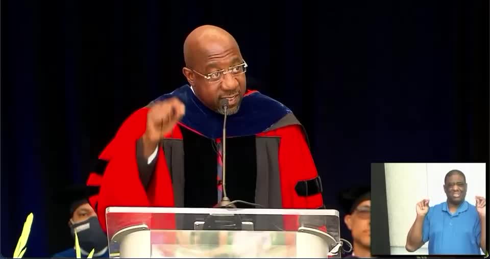 Sen. Raphael Warnock Says Graduates Need To Guide Country 'Out Of COVID-1619' In Speech