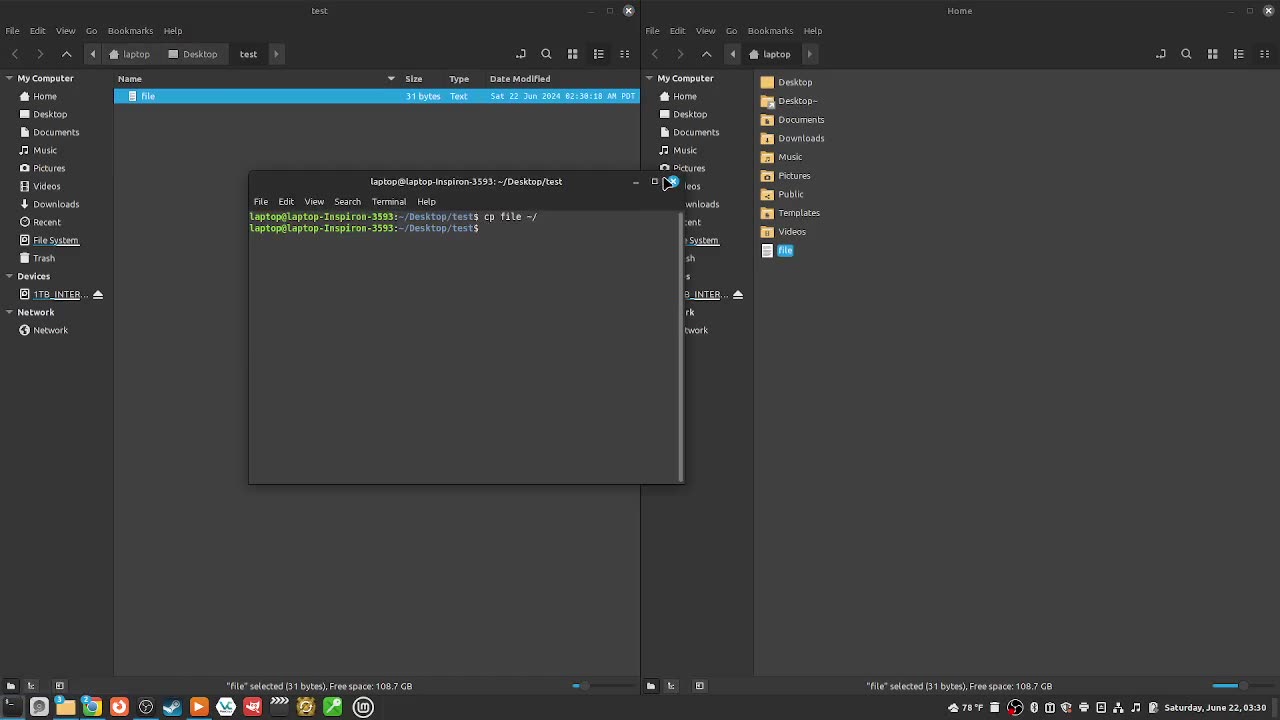 140_how to "copy a file to the home directory" with the "cp" command