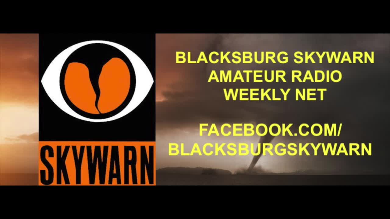 11/18/20 Blacksburg, VA - Skywarn Amateur Radio Net - NCS: KF4YLM - JOSH