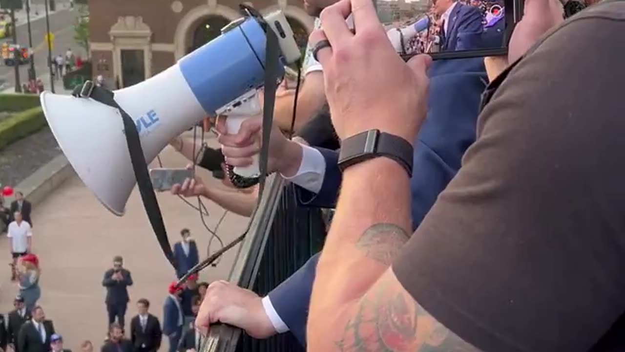 Nick Fuentes outside TPUSA...