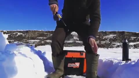 Fishing under the ice