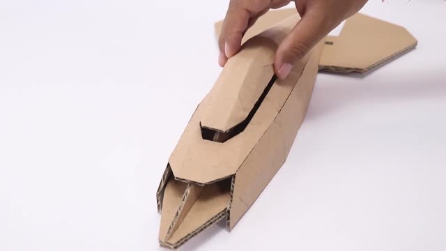 Cardboard model assembly