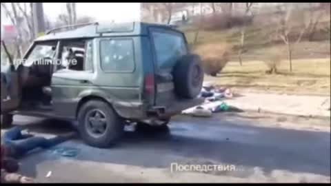 Ukrainians shot in Kiev SUV with a family, with a child.