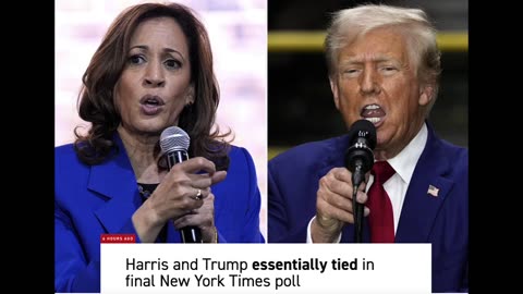 TRUMP KAMALA ARE TIED 100 PROOF THAT THEY ARE PREPARING YOU FOR A MAJOR DISPUTED ELECTlON PSYOP