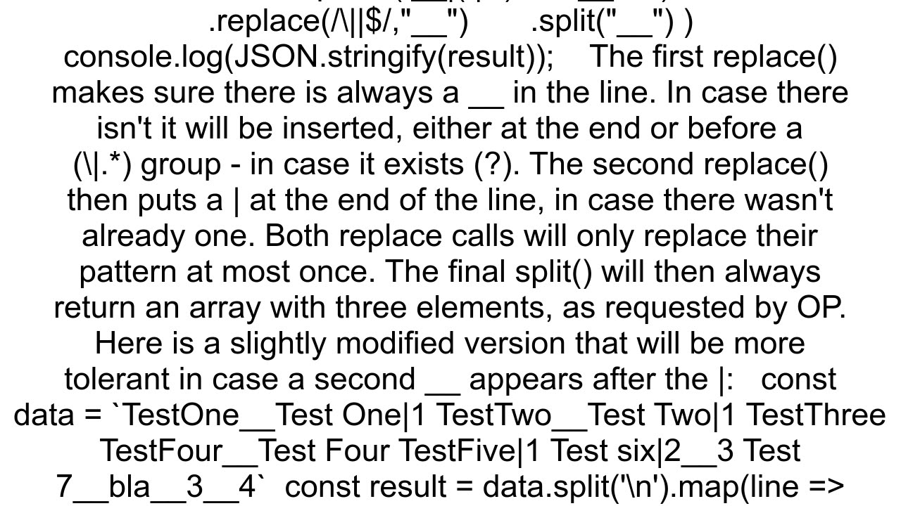 Javascript Split Array Split again amp Keep Indexes the Same