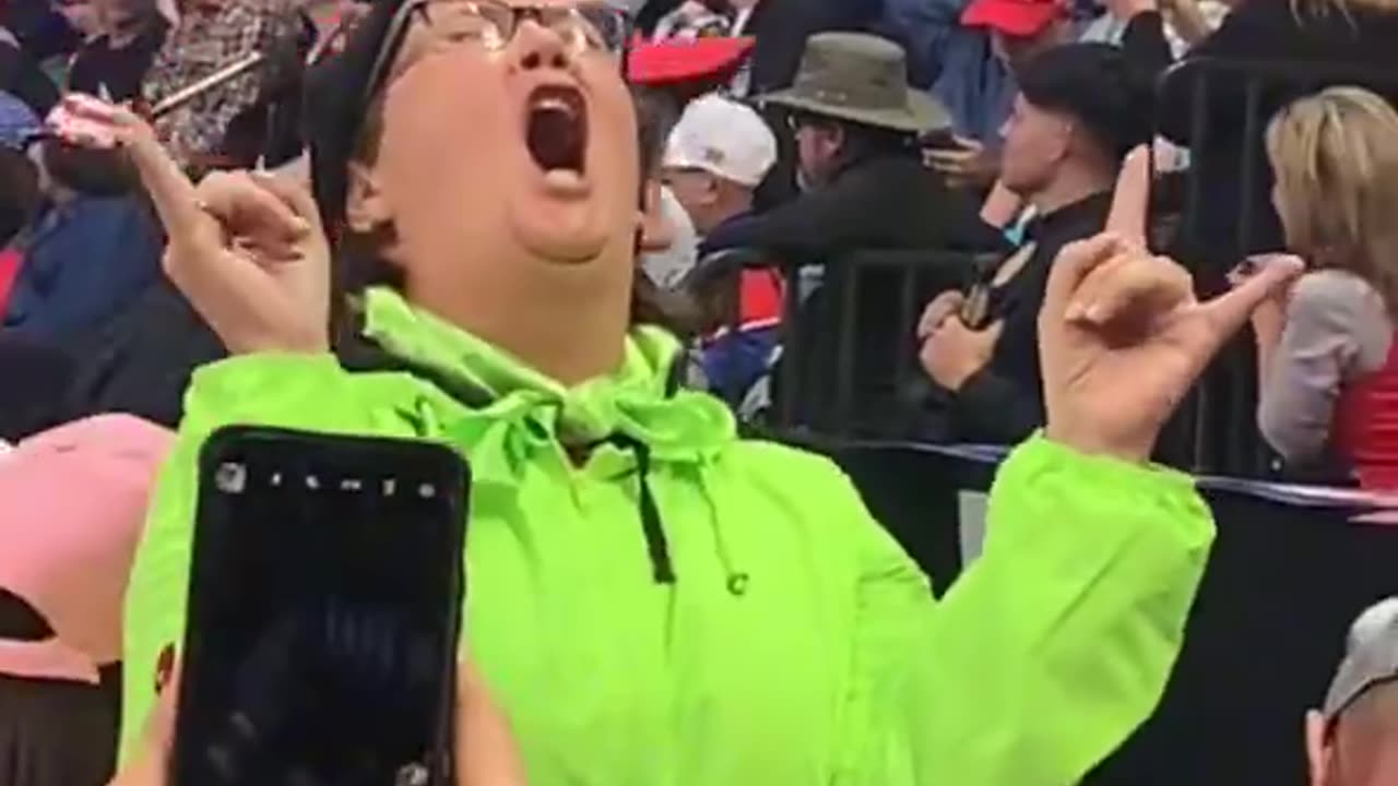 2016 Triggered Liberal Woman at Trump Rally