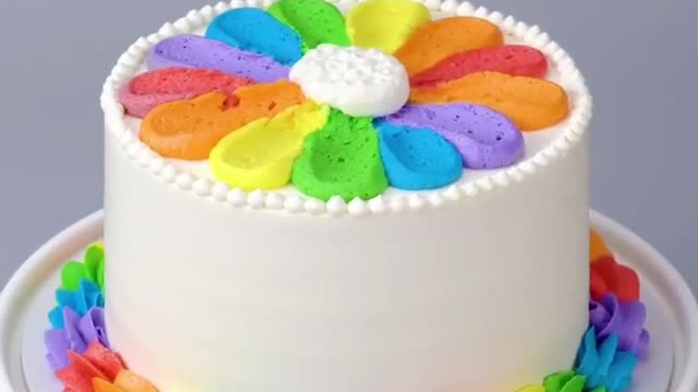 Yummy Rainbow Decore Cake