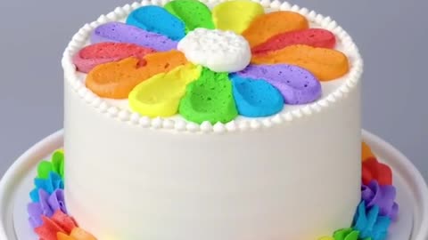 Yummy Rainbow Decore Cake