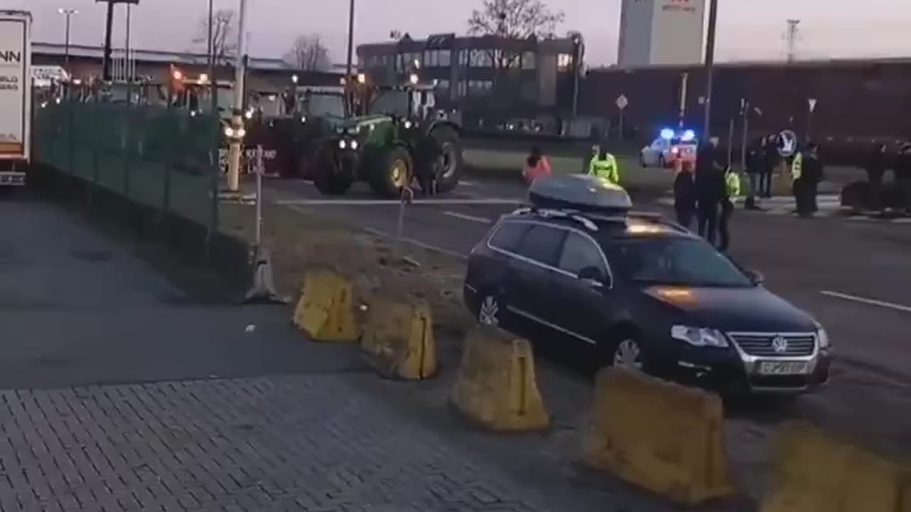 Tractors Blocking Europes Biggest Port | Check Description