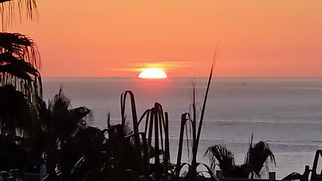 Sunrise at the southern most point of California Baja