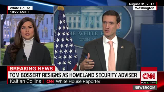 Tom Bossert out as homeland security adviser