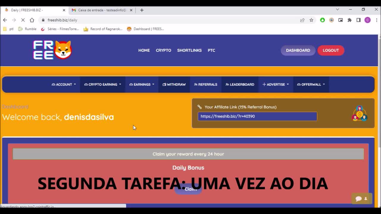 GANHANDO E SACANDO SHIBA INU DIARIAMENTE.