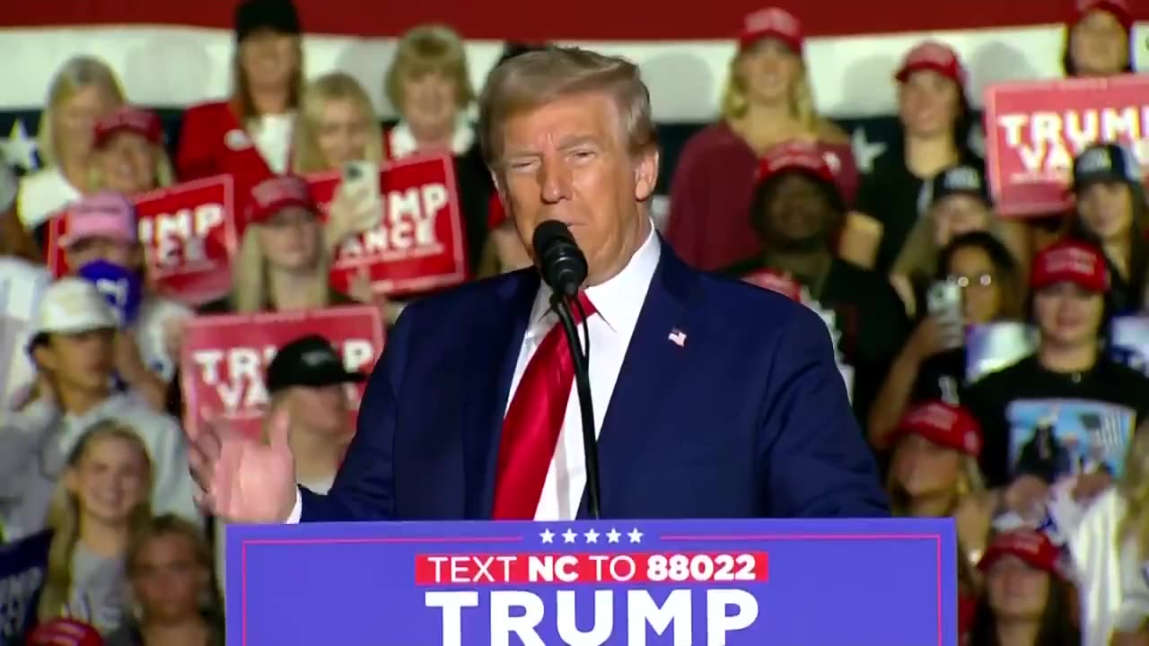 Trump: "North Carolina, the Fate of Our Nation Is in Your Hands—Tell Kamala Harris: YOU'RE FIRED!"