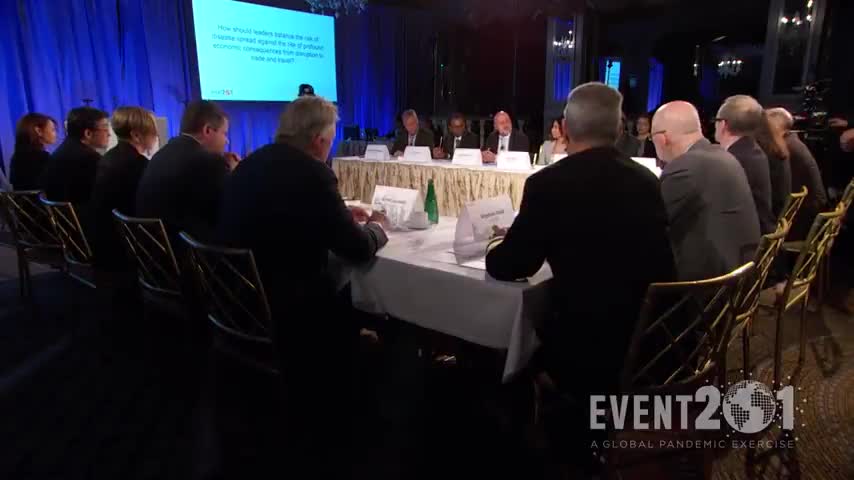 Event 201 - Segment 2, Trade and Travel Discussion