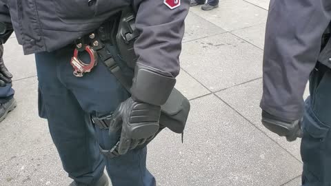 Peaceful Protest at Dundas Square Toronto 01/16/2021 - Arrest of Kelly Anne Wolfe and More!