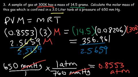 Gas Density and Molar Mass Formula, Examples, and Practice Problems