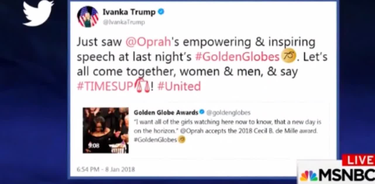 MSNBC Host Loses His Mind After Reading One Ivanka Trump Tweet