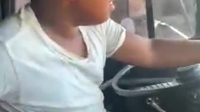 9 Year old Driving A Truck