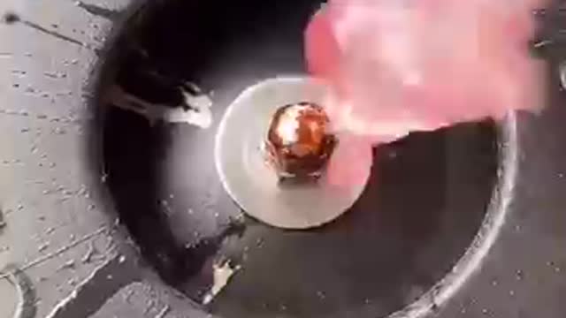 ASMR making cotton candy