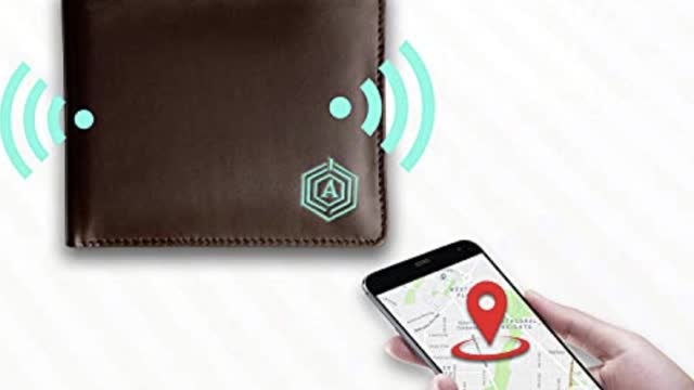 Anti-lost Anti-theft Smart Wallet which charges Mobile al