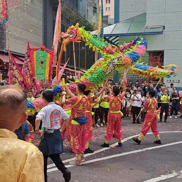 #姜氏金龍醒獅團。非常精彩 #鴨脷洲洪聖傳統文化節2024