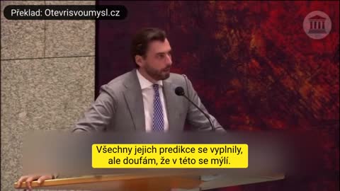 Nizozemský politik hovoří o tom, o čem je covid