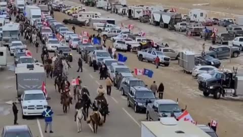 More Cowboys arrive in Coutts Alberta