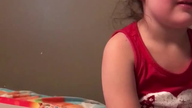 This kid has a perfect response to moms hints when playing headbands