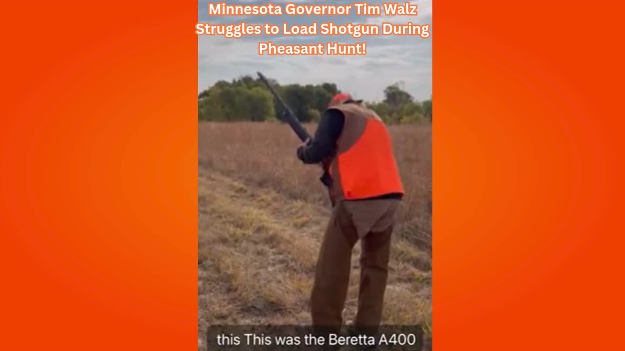 Minnesota Governor Tim Walz Struggles to Load Shotgun During Pheasant Hunt!