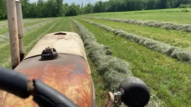 Baling hay